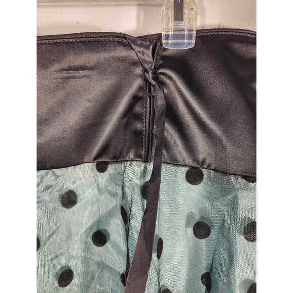 Torrid Womens Plus Skirt Circle Retro Pin Up Wedding Polka Dot 0X 12 - Picture 4 of 7